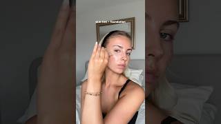 GLOSSIER PERFECTING SKIN TINT 😍🤍 cleangirllook grwmmakeup grwm makeuproutine skintint [upl. by Anastasius]