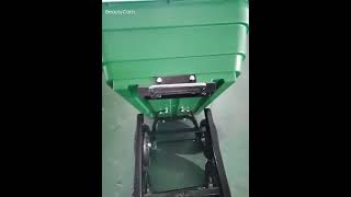 4Wheeler poly Tray Garden Wheelbarrow Heavy Duty Tool CartHeavy Duty Poly Yard Dump Cart [upl. by Gati872]