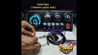 speedometer mobil universal GPS speed sensor water temp volt meter fuel meter 5saklar engine start [upl. by Amzu]