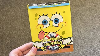 The SpongeBob SquarePants Movie 4K Ultra HD Bluray SteelBook Unboxing [upl. by Nellek766]