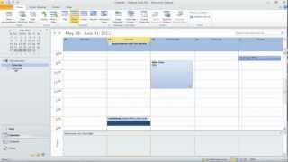 How to work with Multiple Calendars in Outlook 2010 [upl. by Ameluz]