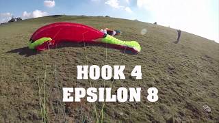 Parapente ► Gonflage Hook4 Epsilon8 Doue 6 [upl. by Rossuck]