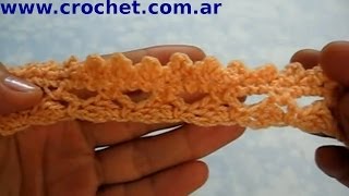 PUNTILLA en tejido crochet o ganchillo N° 10 tutorial paso a paso Moda a Crochet [upl. by Tullusus]