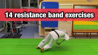 14 resistance band exercises quotJUDOquot [upl. by Ancelin]