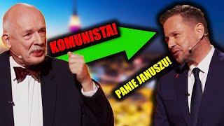 Debata Warszawska  Ostra debata Korwina z Trzaskowskim [upl. by Acinorej]