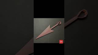 How to make a Kunai Origami Ninja Kunai Naruto Kunai papercrafts diy origami shorts [upl. by Anisor743]