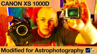 How I MODIFIED my CANON XS for ASTROPHOTOGRAPHYFULL SPECTRUM CAMERA [upl. by Akered]