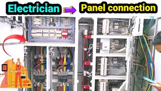 How does an electrician work in a panel ।। Electrician to Panel work ।। Panel in Connection [upl. by Anesusa]