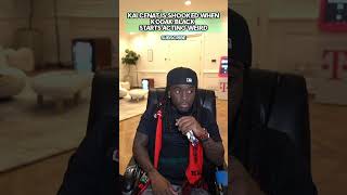 Kai Cenat is SHOOKED when Kodak Black starts acting weird on his livestream kaicenat kodakblack [upl. by Durman708]