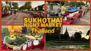 Sukhothai Historical Park Night Market  UNESCO World Heritage  Sukhothai Thailand 2024 [upl. by Viehmann]