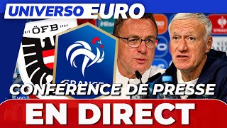 AUSTRIA  FRANCE  CONFERENCE DE PRESSE en direct  Rangnick  Deschamps  LIVE EURO 2024 [upl. by Nylrak]