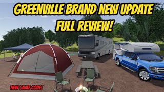 Greenville Wisc Roblox l HUGE UPDATE Campsite RV Cars amp MORE FULL REVIEW [upl. by Salinas]