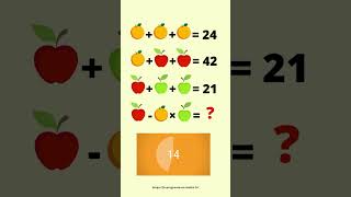 Enigme mathématique de la semaine N°1  Des fruits en folies [upl. by Bunce]