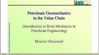 Petroleum Geomechanical 101 [upl. by Cristina]