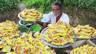 100 Maggi Noodles Cooking By Our Grandpa  Yummy Maggi Noodles Donating to Orphans [upl. by Ailemap]