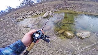 ULTRA Clear Creek Fishing For Big Backwoods Bass [upl. by Ollehcram707]