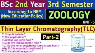 L2BSc 2nd Year 3rd Semester ZoologyThin Layer ChromatographyThin Layer Chromatography in Hindi [upl. by Tanah]