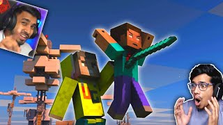 Gamers VS Herobrine in Minecraft 🔴 techno gamerz mythpat live Insaan fleet yessmartypie proboiz [upl. by Donall]