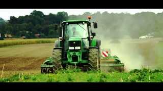 Siew pszenicy i talerzowanie 2013  John Deere amp Amazone [upl. by Aillil]