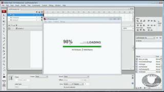 ActionScript 3 Preloader Flash Tutorial [upl. by Eltsryk]