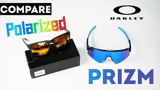 Compare  ความต่างของเทคโนโลยีเลนส์ Oakley แบบ Prizm และ Oakley Polarized [upl. by Sul]