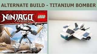 ALTERNATE BUILD  LEGO Ninjago Legacy 30591 – TITANIUM BOMBER by thekitchenscientist [upl. by Siladnerb365]