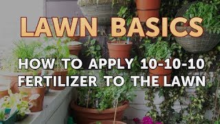 How to Apply 101010 Fertilizer to the Lawn [upl. by Nimzzaj]