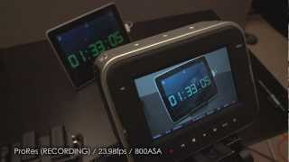 Blackmagic Cinema Camera Internal Battery Codec Test [upl. by Innob]