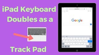 How to Use iPad Keyboard as a Track Pad [upl. by Eillil789]