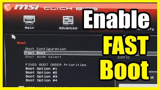 How to Enable Fast Boot in Bios menu on Windows 10 or 11 PC Settings Tutorial [upl. by Grant]