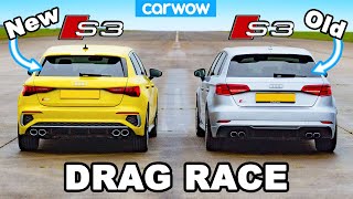 New Audi S3 vs old S3 DRAG RACE Is it any quicker [upl. by Tallu]