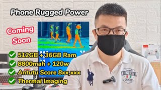 Phone Rugged Power Battery 8800mah 120w Fast Charging Tahan Air Tahan Lasak Blackview BL9000 Pro 5G [upl. by Haldes964]