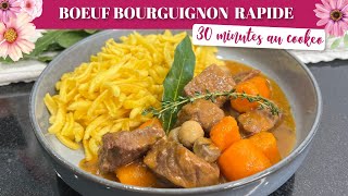 BOEUF BOURGUIGNON EXPRESS AU COOKEO EN 30 MIN  SANS ALCOOL [upl. by Aniad]