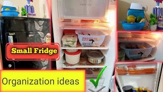 👉FRIDGE ORGANISATION IDEAS💡छोटे फ्रिज में समान कैसे रखें🤔organization mrsrehan [upl. by Aramot]