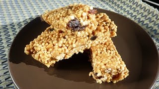 Barritas Energéticas de quinoa  Quinoa Energy Bars  RECETA FÁCIL [upl. by Eissalc919]