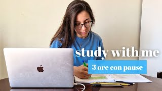 STUDY WITH ME ita live 3 ore 5010  suono della pioggia amp chat nelle pause [upl. by Zita]