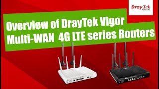 Overview of DrayTek Vigor MultiWAN 4G LTE series Routers [upl. by Lucrece]