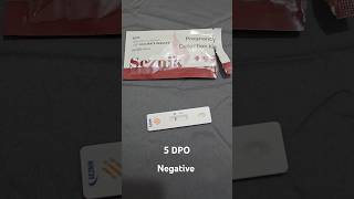 TTC 1  5 DPO  Pregnancy kit  HCG test  Negative  Baby Bump [upl. by Grochow611]