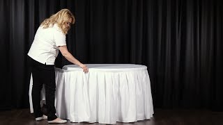 How to Attach a Table Skirt to Your Table [upl. by Odnalra]