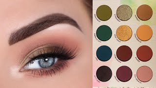 ColourPop x RawBeautyKristi At Forest Sight Palette  12 Days of Tutorials [upl. by Engapmahc]