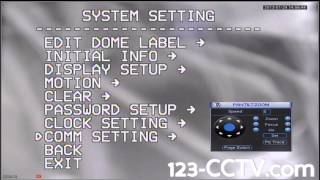 Configuring Multiple PTZ 9000s to one DVR 123CCTV [upl. by Anauqed]