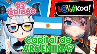 LE PREGUNTAN CUAL es la CAPITAL de ARGENTINA 😅【RubyRuneheart  idolES】 [upl. by Barbuto]