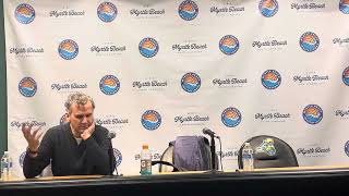 Princeton Postgame Presser 112124 vs Wright State [upl. by Chiquita738]