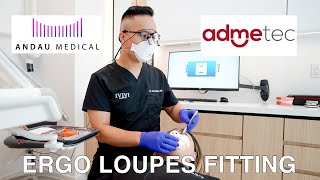 Andau Medical Admetec Ergo loupes Fitting [upl. by Owens25]