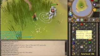 runescape how to obtain flippers  mogre guide with commentary [upl. by Aniaz681]