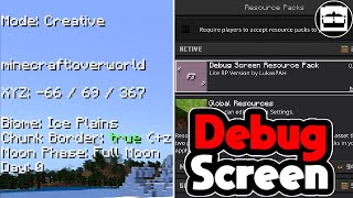 BEST Debug Screen Addon for Minecraft Bedrock [upl. by Ille]