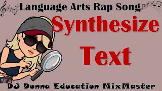 Reading Thinking Skills Rap Song 123 Synthesizing the Text [upl. by Pernas]