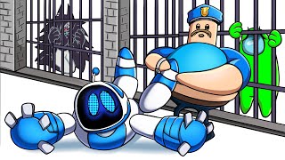 ASTRO BOT and Mini Escape from BARRYS PRISON  Mini Crewmate kills BARRY  Among Us Animation [upl. by Johnstone266]