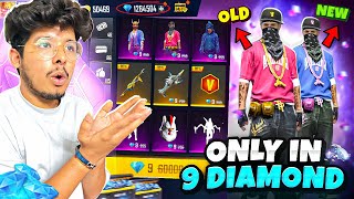 FREE FIRE NEW STORE I GOT EVERYTHING IN MY NOOB ID SPENDING 9999 DIAMONDS💎 GARENA FREE FIRE [upl. by Harriet]