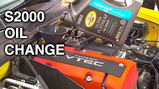 How To Change Your Engine Oil  Honda S2000 [upl. by Ettenaj597]